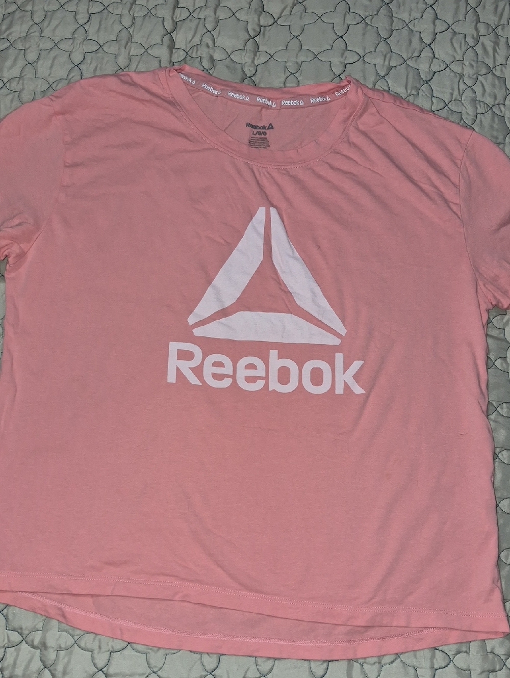 Reebok Pink Graphic Logo Tee